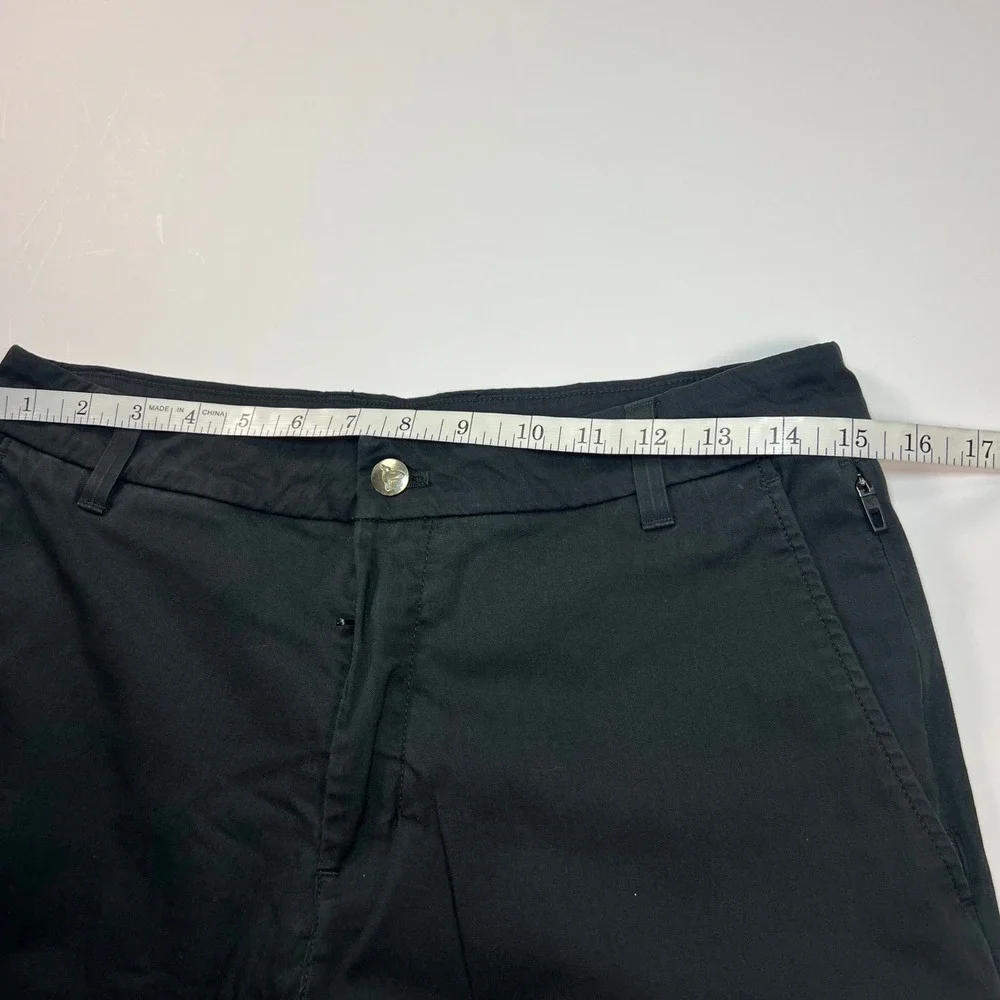 Birddogs Khaki Pants Mens 32x34 Black Built-in Liner Stretch Chino Trousers Golf